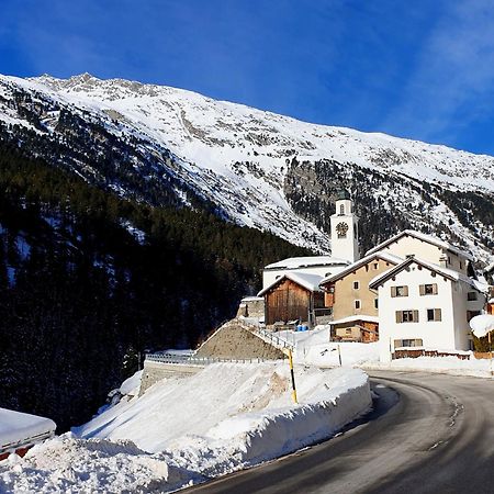 Gasthaus Alpenrose Innerferrera Esterno foto