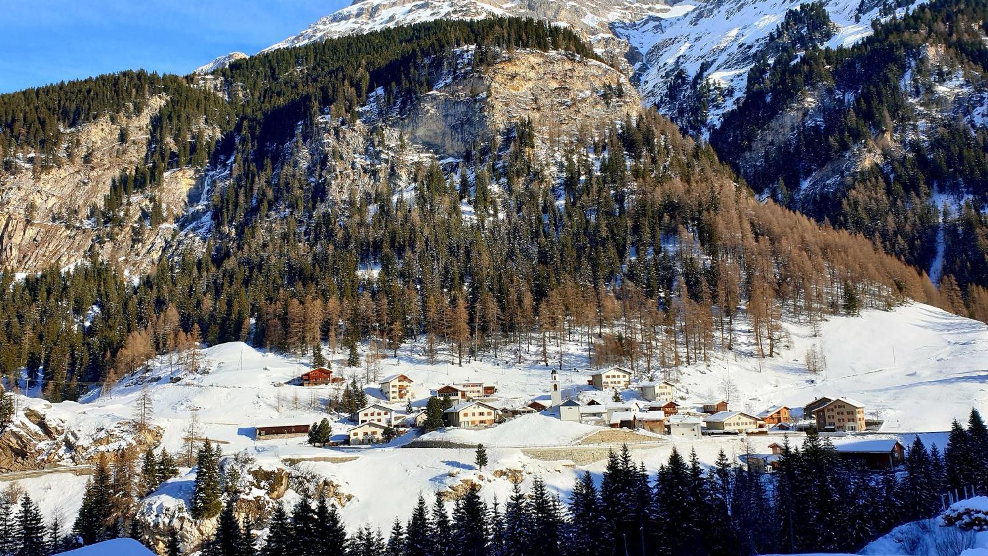 Hotel Gasthaus Alpenrose Innerferrera Esterno foto