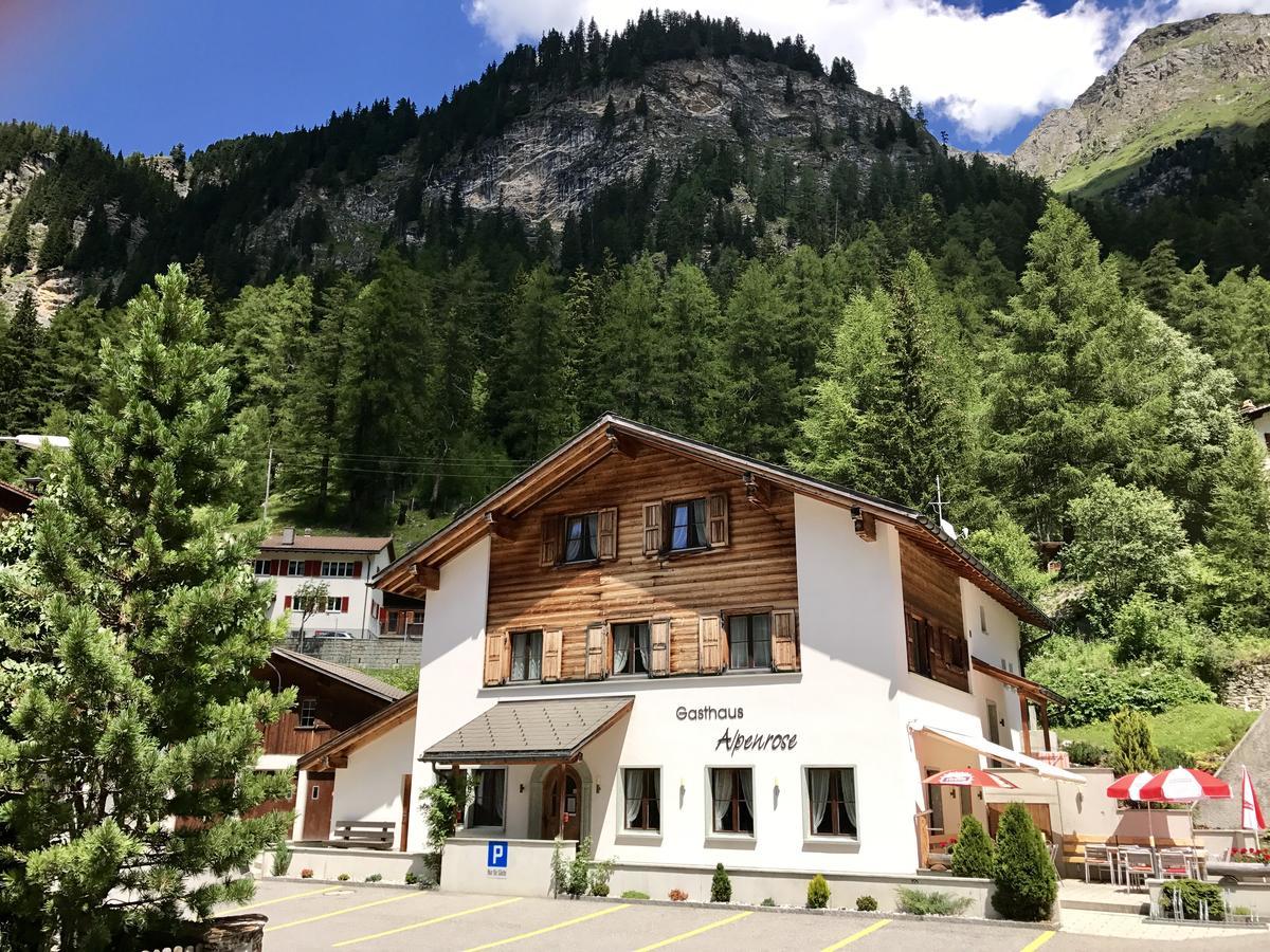 Hotel Gasthaus Alpenrose Innerferrera Esterno foto